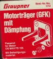 !GFK-Motorträger mit Dämpfung