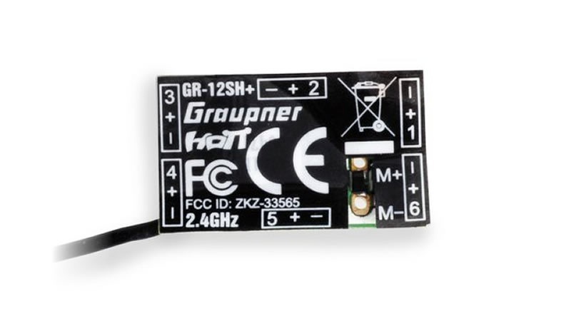 Graupner GR-12SH+ HoTT Empfänger (6-Kanal)
