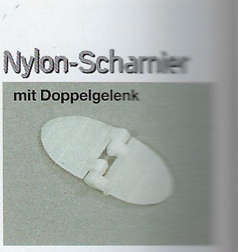 NYLON-SCHARNIER Mit Doppelgelenk