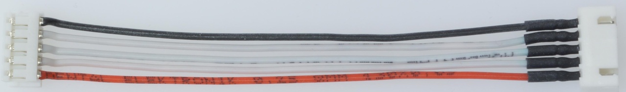 XH-Stecker -> EH-Buchse, 0,25 mm², Silikon, 10 cm