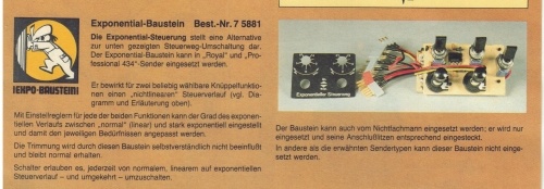 Exponential Baustein für Multiplex ROYAL