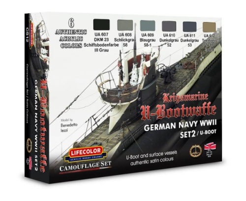 Farbset Schlachtschiff Bismarck Lifecolor Acryl Farbe