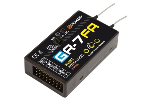 GR-7FA 2.4GHz Empfänger mit 3X Gyro FASST kompatibel