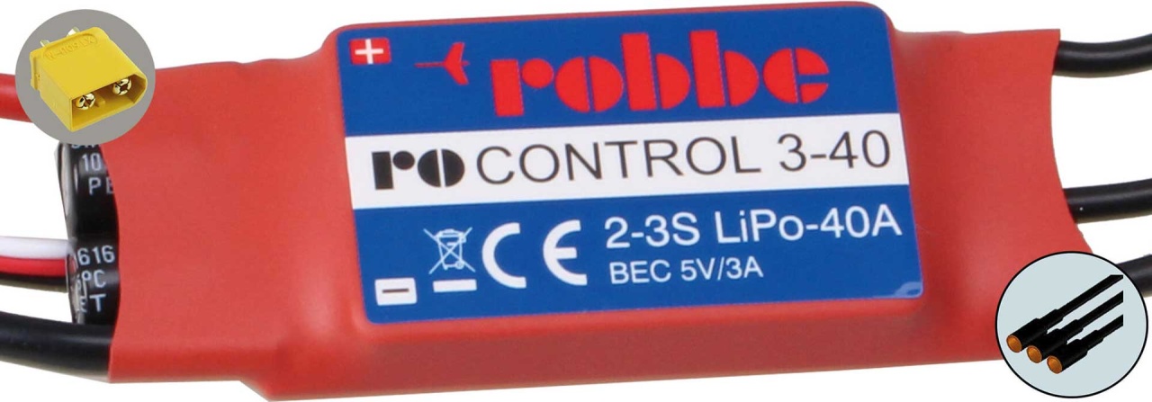 RO-CONTROL 3-40 2-3S -40(55)A 5V/3A BEC