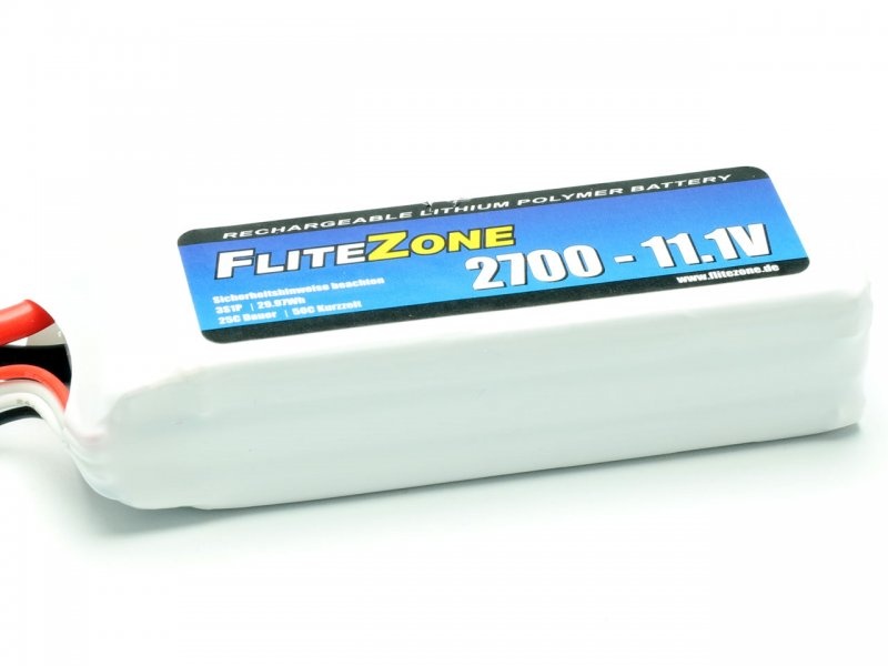 LiPo Akku FliteZone 2700 - 11,1V + EC-3