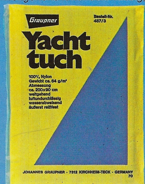 Yachttuch blau 200x90 cm