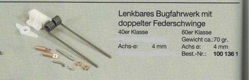 LENKBARES BUGFAHRWERK 60er Klasse